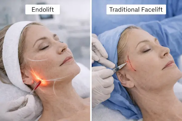 Endolift vs Traditional Facelift